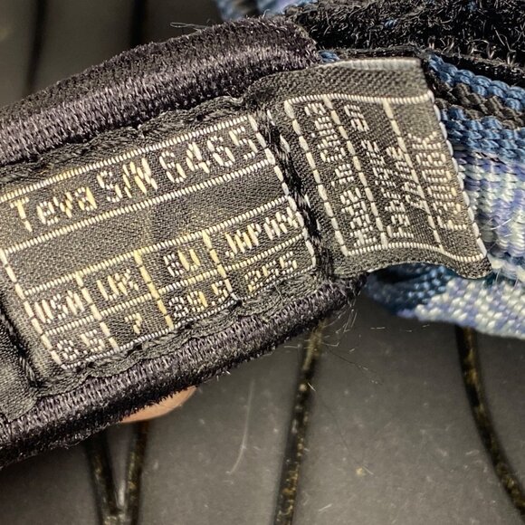 Teva Hiking Sport Water Sandals Womens Size 8.5 Blue Floral Hook Loop Strap 6465 - Picture 9 of 10